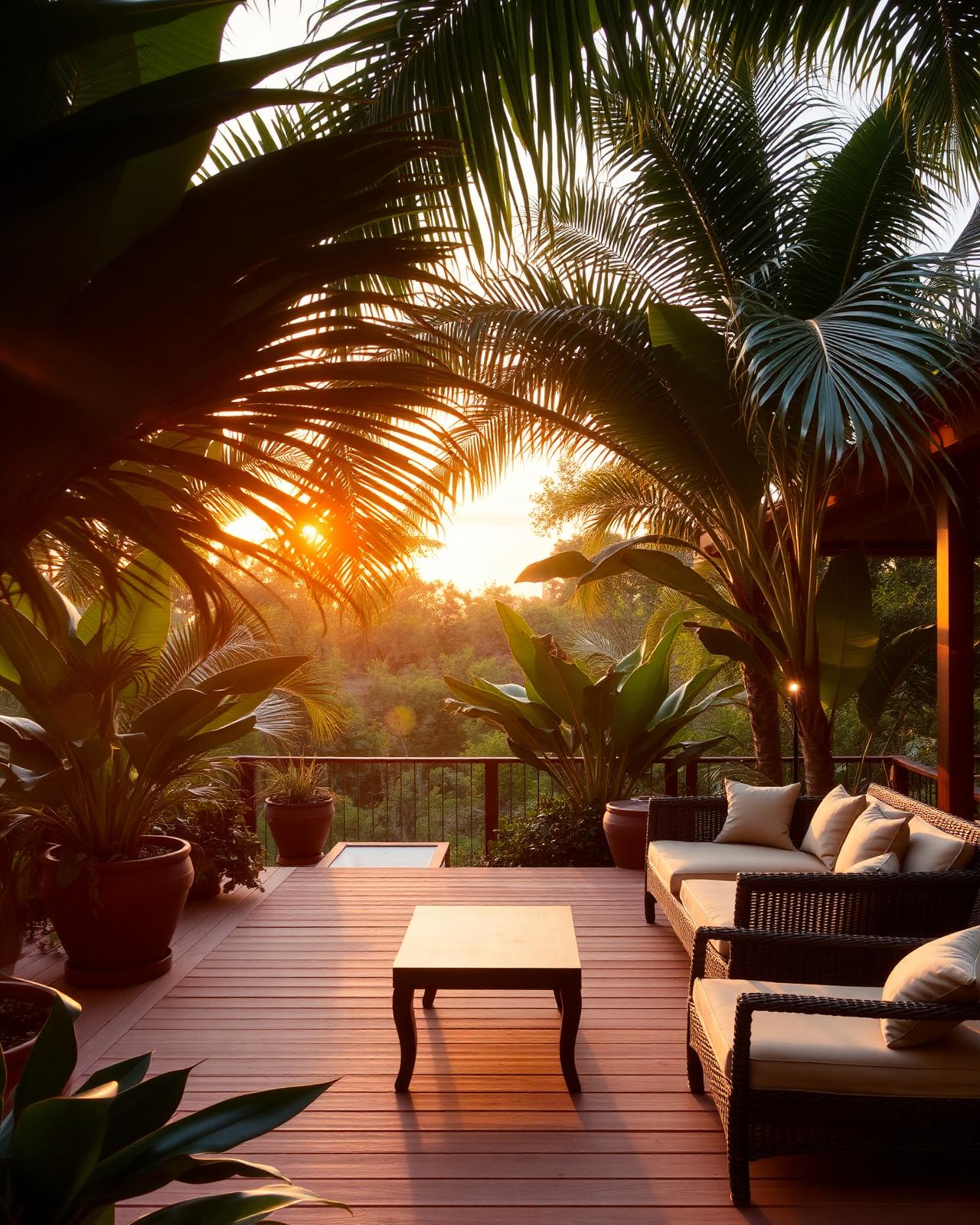 Deck tropical no Rio de Janeiro